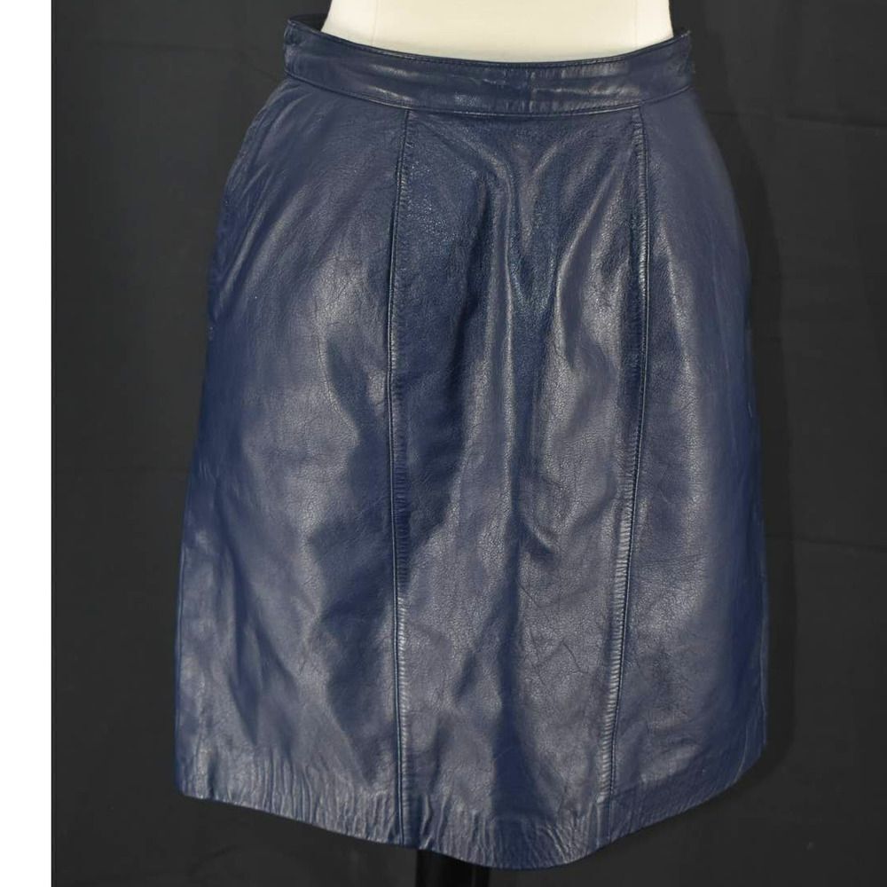 Lord & Taylor Blue Midi Skirt